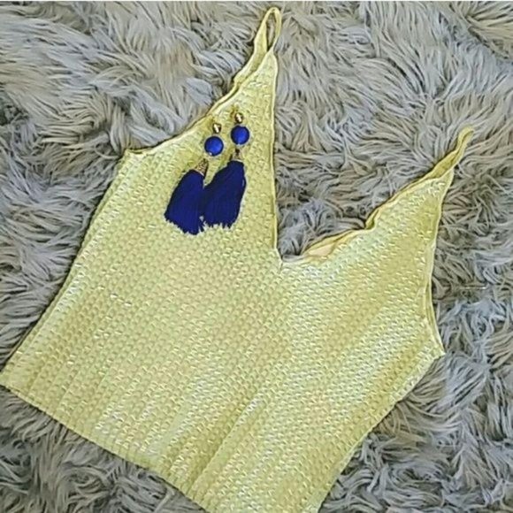 Cache Tops - Cache Tank Top Light Green Beaded Medium